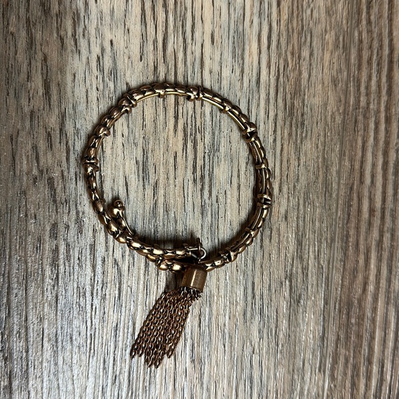 Alex and Ani Gold Tassel Bracelet - Picture 1 of 3